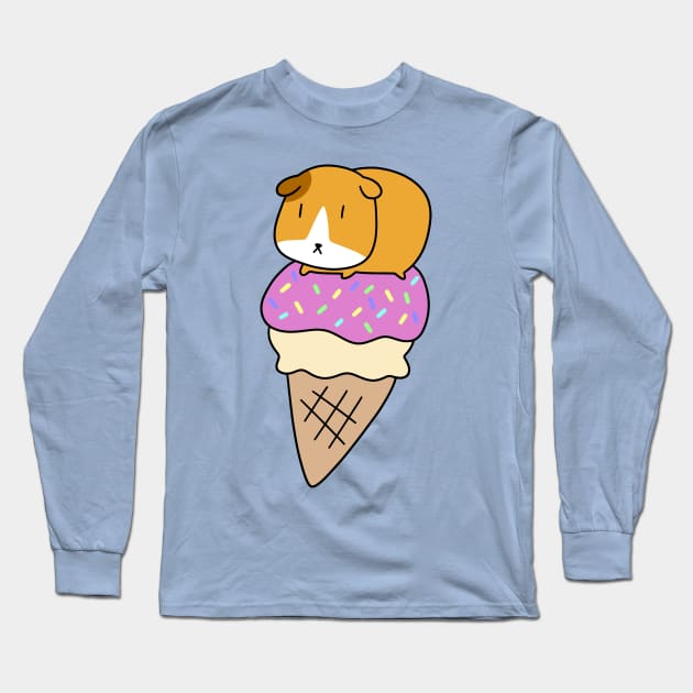 Icecream Guinea Pig Long Sleeve T-Shirt by saradaboru